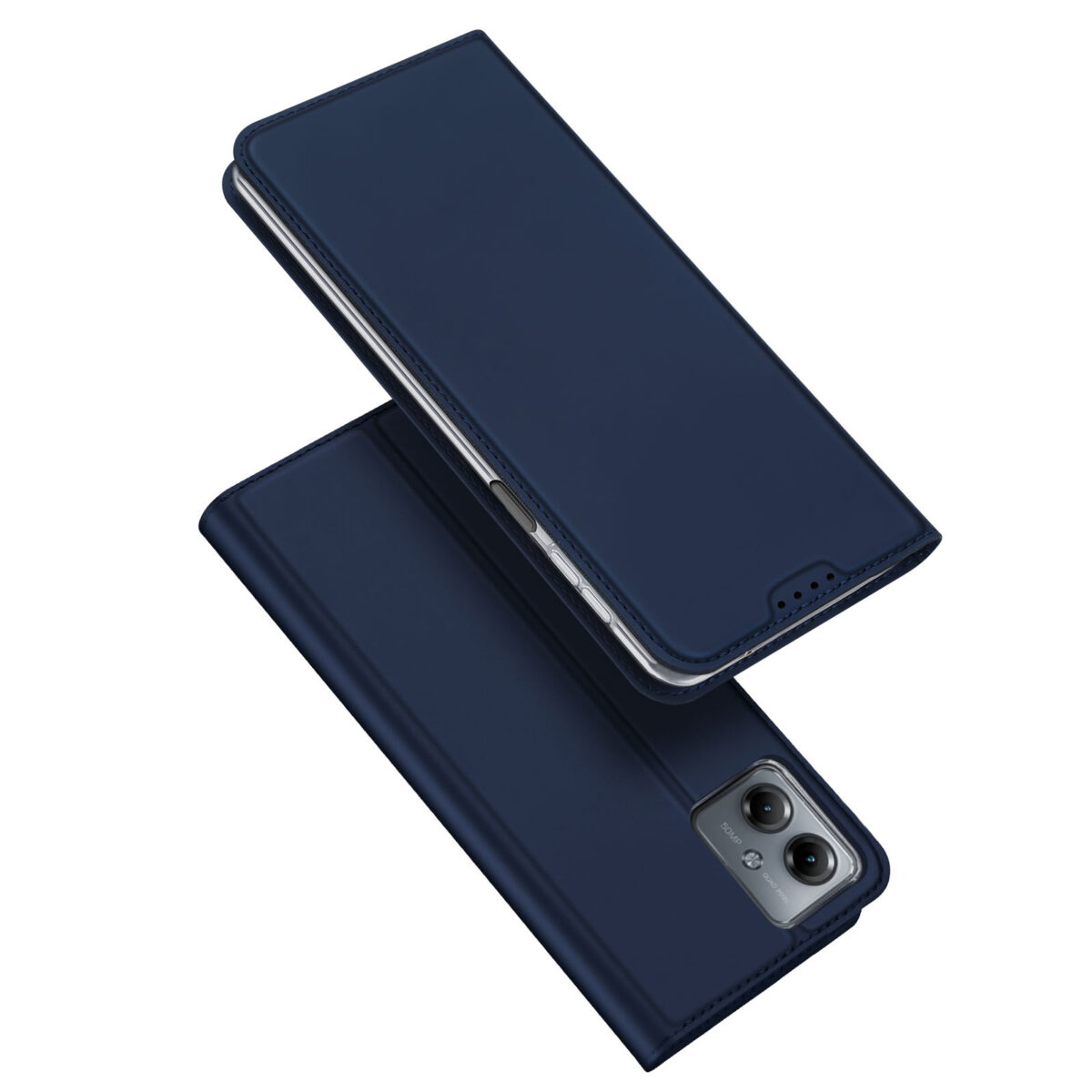 Dux Ducis - Telefoon Hoesje geschikt voor de Motorola Moto G14 - Skin Pro Book Case - Blauw afbeelding