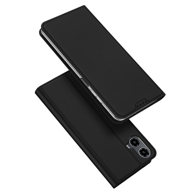 Dux Ducis - Telefoon Hoesje geschikt voor de Motorola Moto G34/G45 - Skin Pro Book Case - Zwart