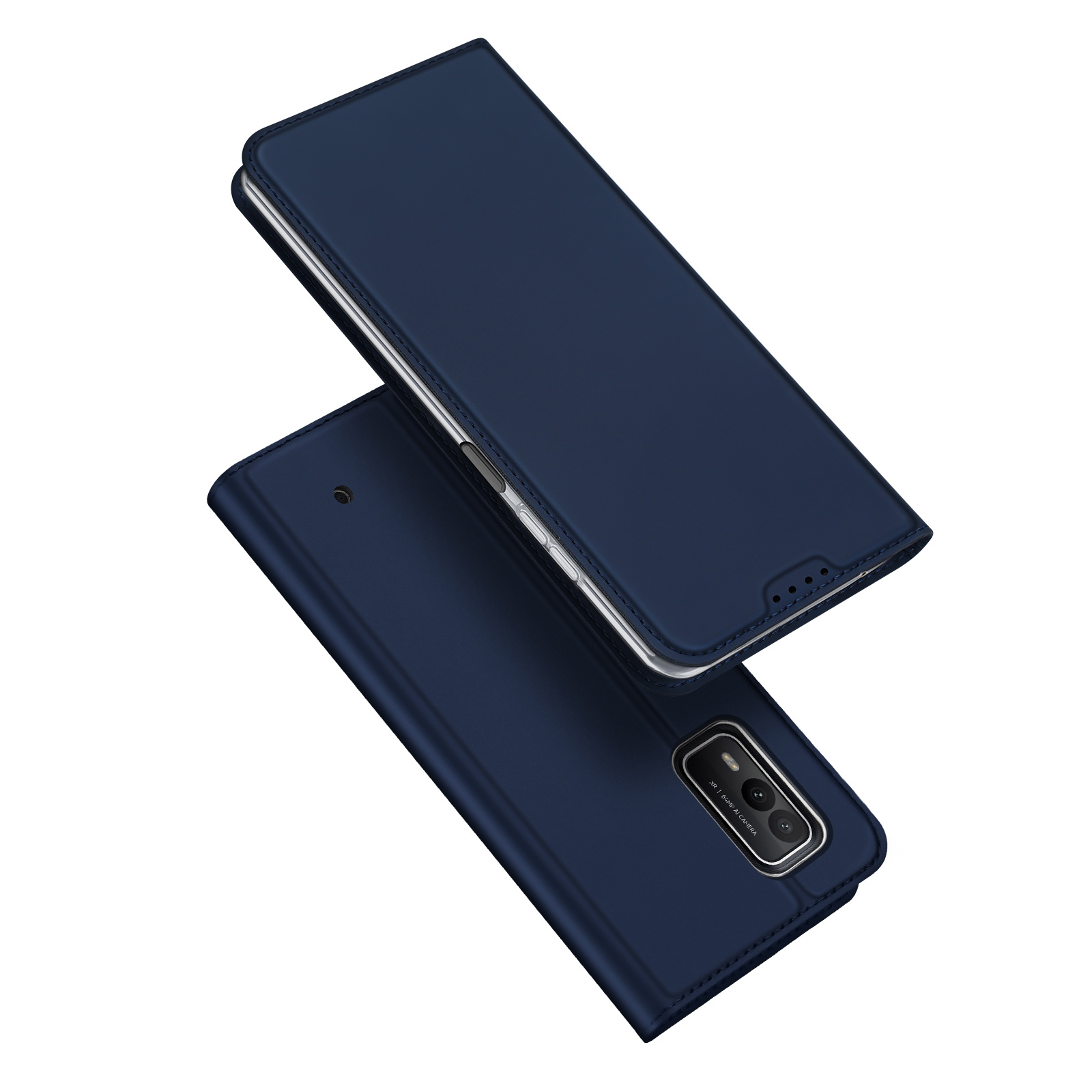 Dux Ducis - Telefoon Hoesje geschikt voor de Nokia XR21 - Skin Pro Book Case - Blauw afbeelding