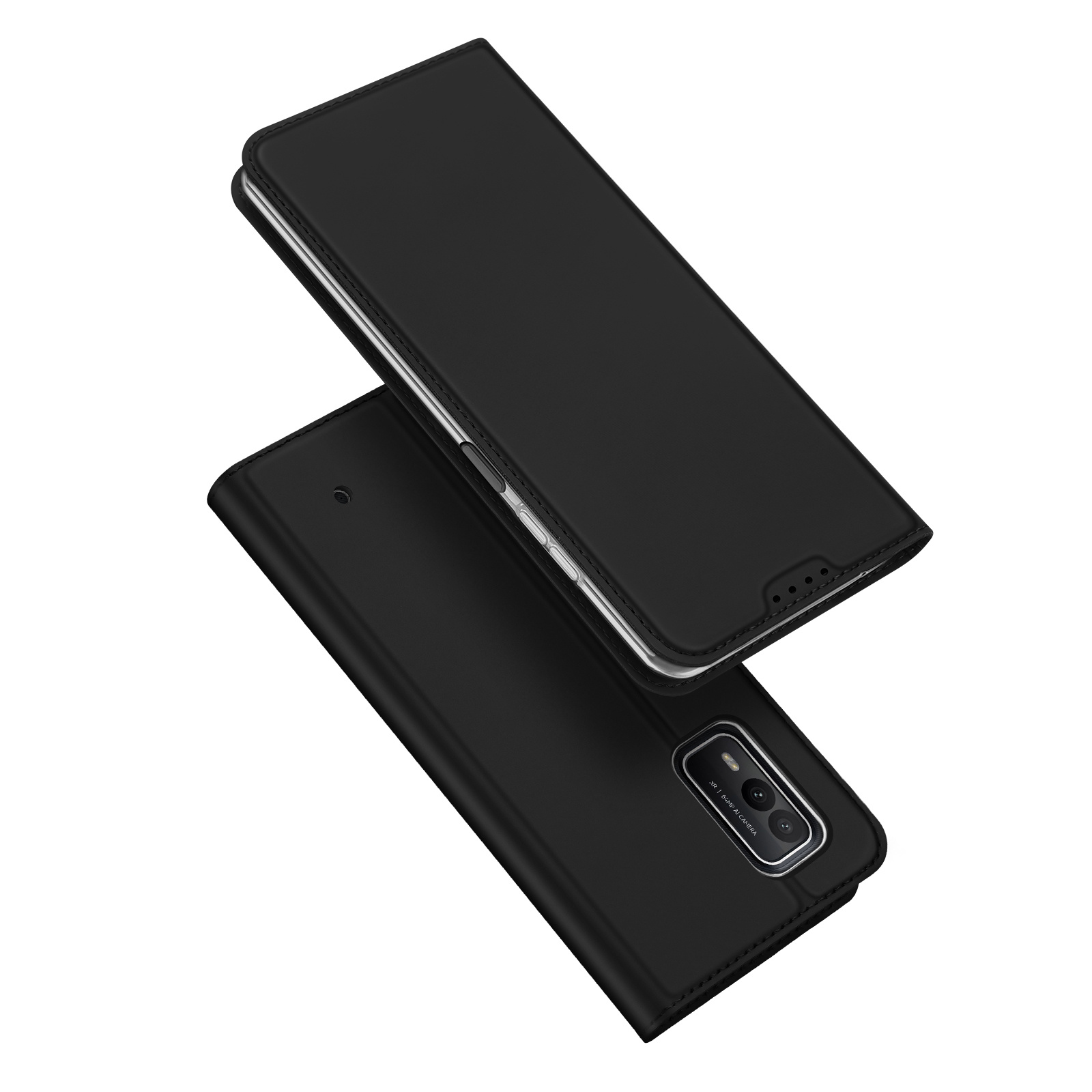 Dux Ducis - Telefoon Hoesje geschikt voor de Nokia XR21 - Skin Pro Book Case - Zwart afbeelding
