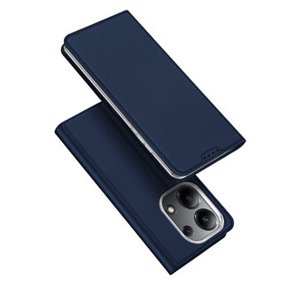 Dux Ducis Dux Ducis - Telefoon Hoesje geschikt voor de Xiaomi Redmi Note 13 4G - Skin Pro Book Case - Blauw