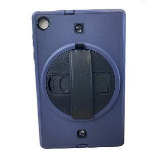 Case2go Tablet hoes voor Lenovo Tab M10 Plus (2de generatie) - Hand Strap Armor Case - Met Schouderriem - 10.3 inch (TB-X606) - Blauw