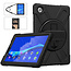 Tablet hoes geschikt voor Lenovo Tab M10 Plus (2de generatie) - Hand Strap Armor Case - Met Schouderriem - 10.3 inch (TB-X606) - Zwart