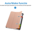 Case2go - Tablet hoes geschikt voor OnePlus Pad Go/ Oppo Pad Air2/Oppo Pad Neo - Tri-fold Case - Auto/Wake functie - Rose Goud