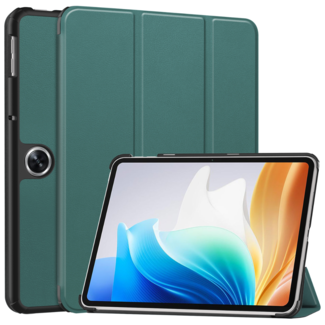 Case2go Case2go - Tablet hoes geschikt voor OnePlus Pad Go/ Oppo Pad Air2/Oppo Pad Neo - Tri-fold Case - Auto/Wake functie - Donker Groen