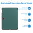 Case2go - Tablet hoes geschikt voor OnePlus Pad Go/ Oppo Pad Air2/Oppo Pad Neo - Tri-fold Case - Auto/Wake functie - Donker Groen