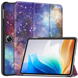 Case2go Case2go - Tablet hoes geschikt voor OnePlus Pad Go/ Oppo Pad Air2/Oppo Pad Neo - Tri-fold Case - Auto/Wake functie - Galaxy