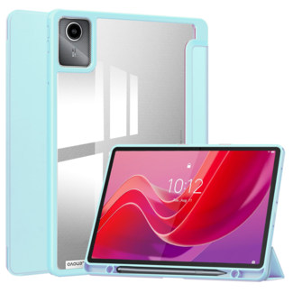 Case2go Case2go - Tablet hoes geschikt voor Xiaomi Redmi Pad SE (2023) - Acrylic Trifold case met Pencil houder - Licht Blauw