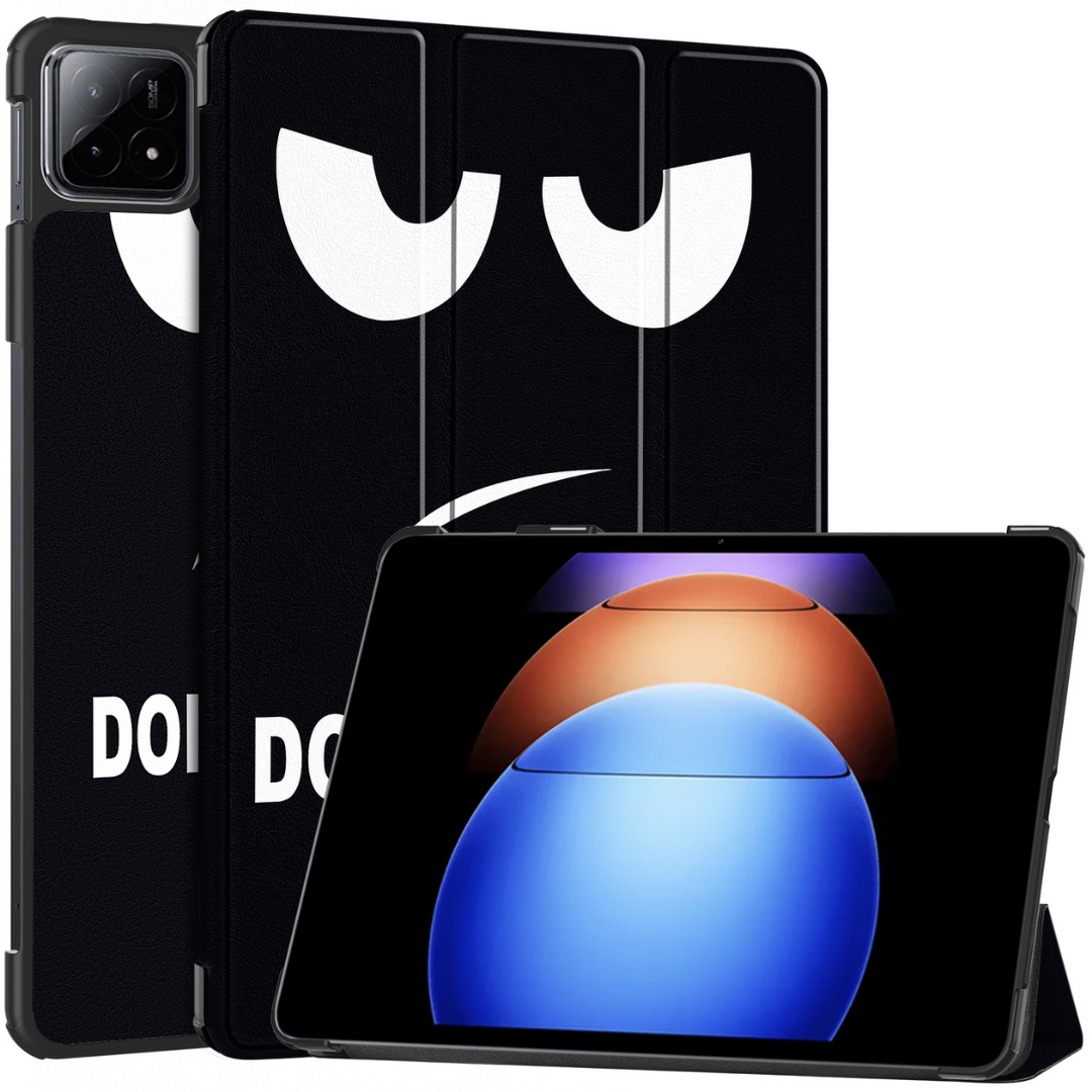 Case2go - Tablet hoes geschikt voor Xiaomi Pad 6S Pro - Tri-fold Case - Auto/Wake functie - Don't Touch Me afbeelding