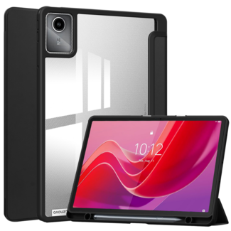 Case2go Case2go - Tablet hoes geschikt voor Lenovo Tab M11 (2024) - Acrylic Trifold case met Pencil houder - Zwart