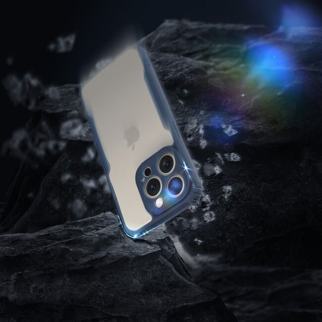 Case2go - Hoesje geschikt voor Apple iPhone 14 - Shockproof Back Cover - Anti Drop Case - Donker Blauw