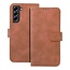 Case2go - Telefoonhoesje geschikt voor Samsung Galaxy A34 5G - Wallet Book Case - Met Magnetische Sluiting - Bruin