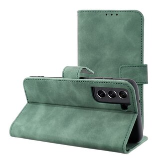 Case2go Case2go - Telefoonhoesje geschikt voor Samsung Galaxy A34 5G - Wallet Book Case - Met Magnetische Sluiting - Groen