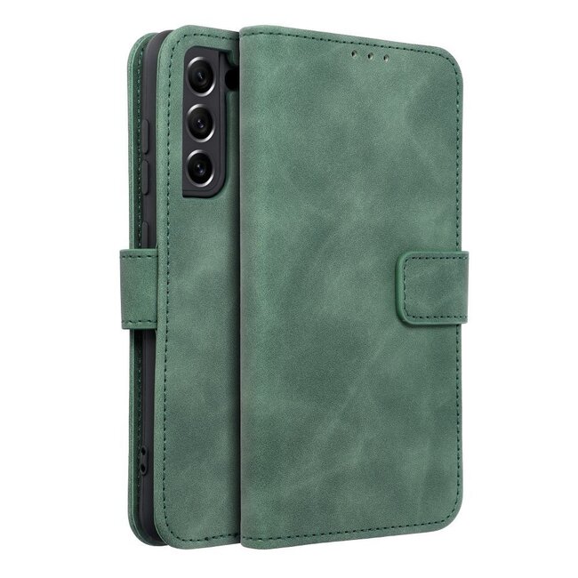 Case2go - Telefoonhoesje geschikt voor Samsung Galaxy A34 5G - Wallet Book Case - Met Magnetische Sluiting - Groen
