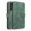 Case2go - Telefoonhoesje geschikt voor Samsung Galaxy A34 5G - Wallet Book Case - Met Magnetische Sluiting - Groen