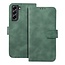 Case2go - Telefoonhoesje geschikt voor Samsung Galaxy A34 5G - Wallet Book Case - Met Magnetische Sluiting - Groen