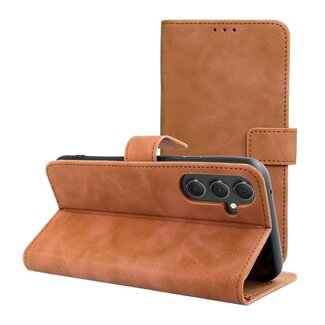 Case2go Case2go - Telefoonhoesje geschikt voor Xiaomi Redmi Note 12 4G - Wallet Book Case - Met Magnetische Sluiting - Bruin