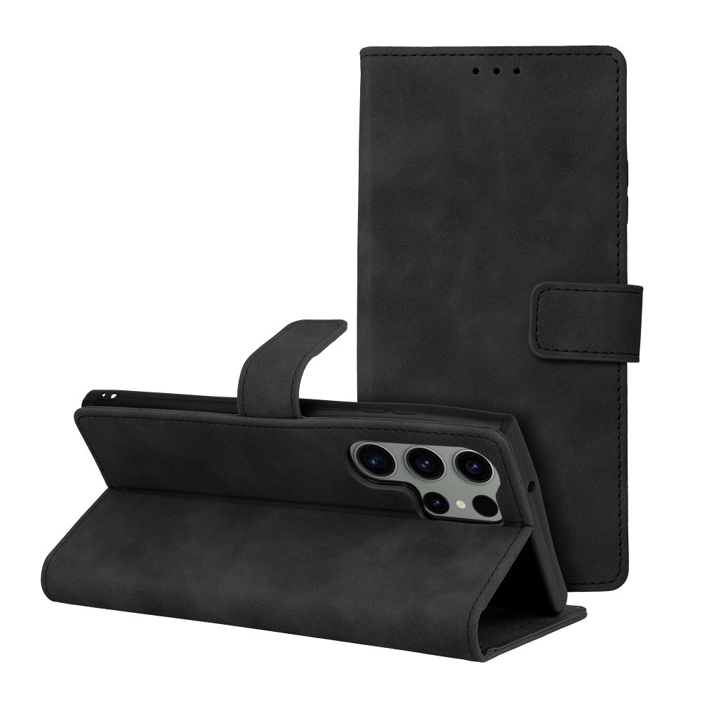 Case2go - Telefoonhoesje geschikt voor Xiaomi Redmi Note 12 Pro Plus 5G - Wallet Book Case - Met Magnetische Sluiting - Zwart afbeelding