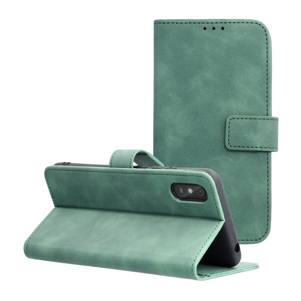 Case2go - Telefoonhoesje geschikt voor Xiaomi Redmi 9A - Wallet Book Case - Met Magnetische Sluiting - Groen afbeelding