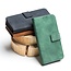 Case2go - Telefoonhoesje geschikt voor Xiaomi Redmi 9A - Wallet Book Case - Met Magnetische Sluiting - Groen