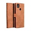 Case2go - Telefoonhoesje geschikt voor Xiaomi Redmi 9C - Wallet Book Case - Met Magnetische Sluiting - Bruin