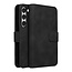 Case2go - Telefoonhoesje geschikt voor Samsung Galaxy S23 - Wallet Book Case - Met Magnetische Sluiting - Zwart