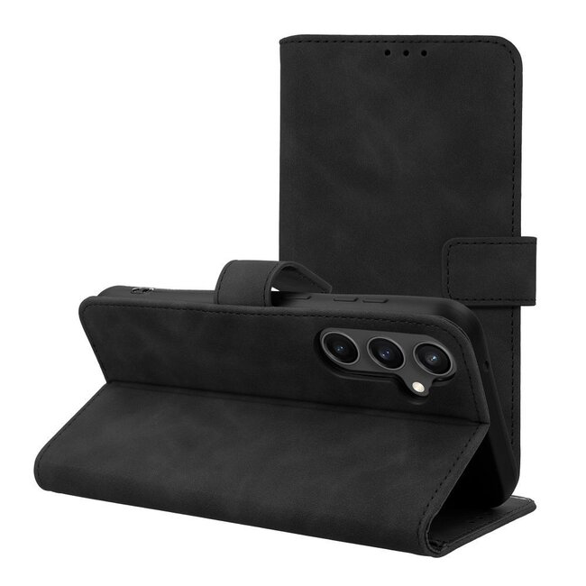 Case2go - Telefoonhoesje geschikt voor Samsung Galaxy A34 5G - Wallet Book Case - Met Magnetische Sluiting - Zwart