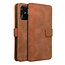 Case2go - Telefoonhoesje geschikt voor Xiaomi Redmi 12C - Wallet Book Case - Met Magnetische Sluiting - Bruin