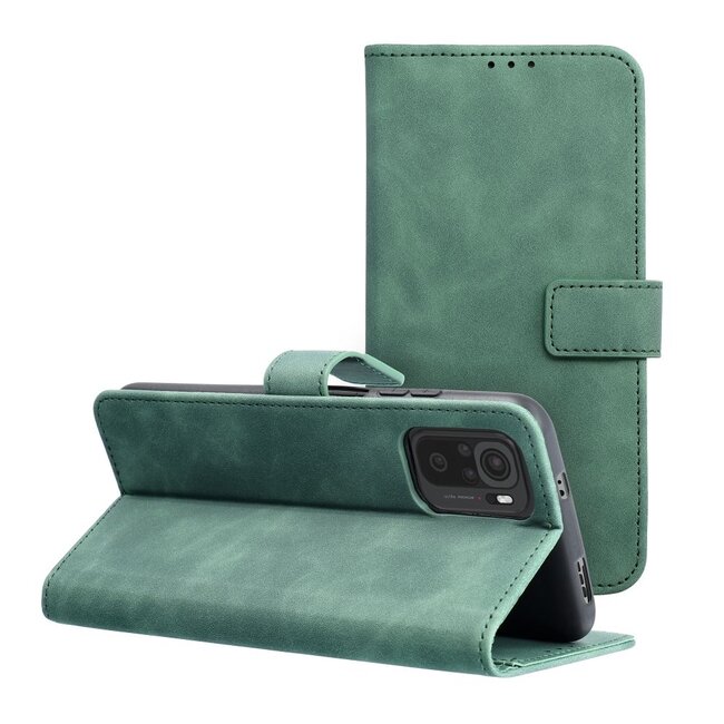 Case2go - Telefoonhoesje geschikt voor Xiaomi Redmi Note 11 Pro / 11 Pro 5G - Wallet Book Case - Met Magnetische Sluiting - Groen