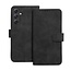 Case2go - Telefoonhoesje geschikt voor Samsung Galaxy S23 FE - Wallet Book Case - Met Magnetische Sluiting - Zwart