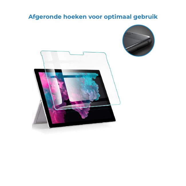 Screenprotector geschikt voor Microsoft Surface Pro 10 - Tempered Glass - Gehard Glas - Transparant