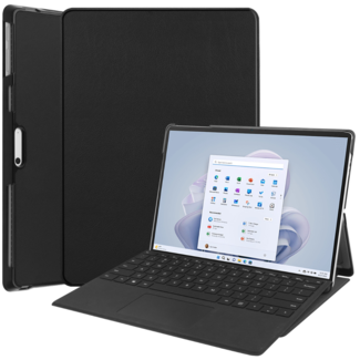 Case2go Case2go - Hoes geschikt voor Microsoft Surface Pro 10 - 13 inch Cover - Book Case met Stand Functie - Zwart