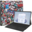 Case2go - Hoes geschikt voor Microsoft Surface Pro 10 - 13 inch Cover - Book Case met Stand Functie - Graffiti