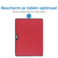 Case2go - Hoes geschikt voor Microsoft Surface Pro 10 - 13 inch Cover - Book Case met Stand Functie - Rood