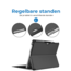 Case2go - Hoes geschikt voor Microsoft Surface Pro 10 - 13 inch Cover - Book Case met Stand Functie - Grijs