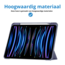 Case2go - Tablet hoes geschikt voor Apple iPad Pro 11 (2025) / Apple iPad Pro 11 (2024) - Acrylic Trifold case met Pencil houder - 11 Inch - Donker Paars