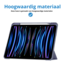 Case2go - Tablet hoes geschikt voor iPad Pro 11 (2024) - Acrylic Trifold case met Pencil houder - 11 Inch - Donker Paars