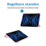 Case2go - Tablet hoes geschikt voor Apple iPad Pro 11 (2025) / Apple iPad Pro 11 (2024) - Acrylic Trifold case met Pencil houder - 11 Inch - Licht Roze