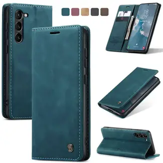 CaseMe Caseme - Telefoonhoesje geschikt voor Samsung Galaxy S24 - Wallet Book Case - Met Magnetische Sluiting - Blauw