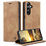 Caseme - Telefoonhoesje geschikt voor Samsung Galaxy S24 Plus - Wallet Book Case - Met Magnetische Sluiting - Licht Bruin