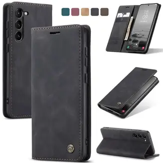 CaseMe Caseme - Telefoonhoesje geschikt voor Samsung Galaxy S24 - Wallet Book Case - Met Magnetische Sluiting - Zwart