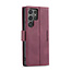 Caseme - Telefoonhoesje geschikt voor Samsung Galaxy S24 Ultra - Wallet Book Case - Met Magnetische Sluiting - Rood