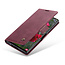 Caseme - Telefoonhoesje geschikt voor Samsung Galaxy S24 Ultra - Wallet Book Case - Met Magnetische Sluiting - Rood
