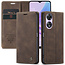 Caseme - Hoesje geschikt voor Oppo A78 4G - Wallet Book Case - Magneetsluiting - Donker Bruin