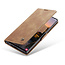 Caseme - Telefoonhoesje geschikt voor Samsung Galaxy S24 Ultra - Wallet Book Case - Met Magnetische Sluiting - Licht Bruin