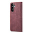Caseme - Telefoonhoesje geschikt voor Samsung Galaxy S24 Plus - Wallet Book Case - Met Magnetische Sluiting - Rood
