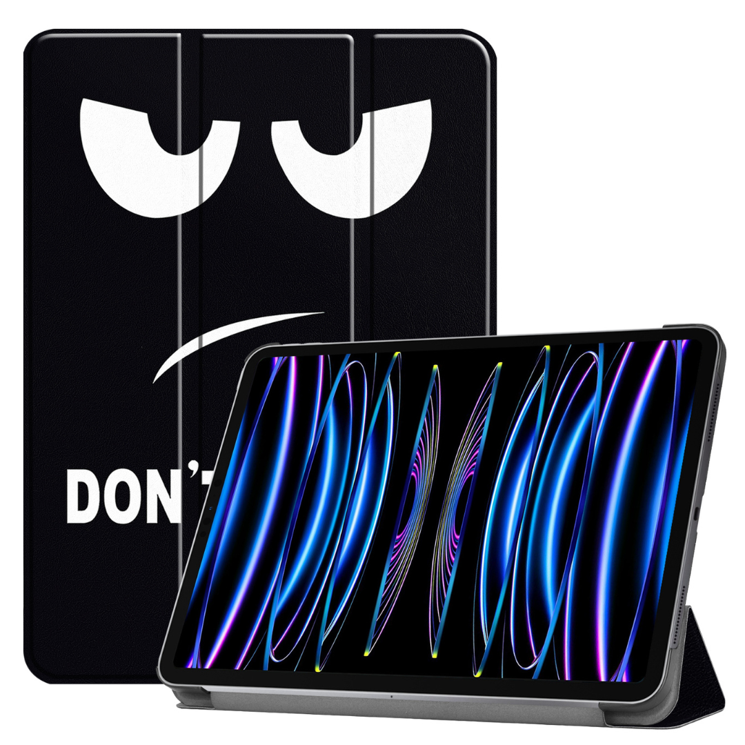 Case2go - Tablet hoes geschikt voor Apple iPad Pro 11 (2024) - Tri-fold hoes - Auto/Wake functie  - Don't Touch me afbeelding
