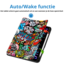 Case2go - Tablet hoes geschikt voor Apple iPad Pro 11 (2024) - Tri-fold Case - Met Pencilhouder - Graffiti