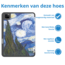 Case2go - Tablet hoes geschikt voor Apple iPad Pro 11 (2024) - Tri-fold Case - Met Pencilhouder - Sterrenhemel