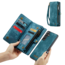 CaseMe - Telefoonhoesje geschikt voor Samsung Galaxy S24 - 2 in 1 Book Case en Back Cover - Blauw
